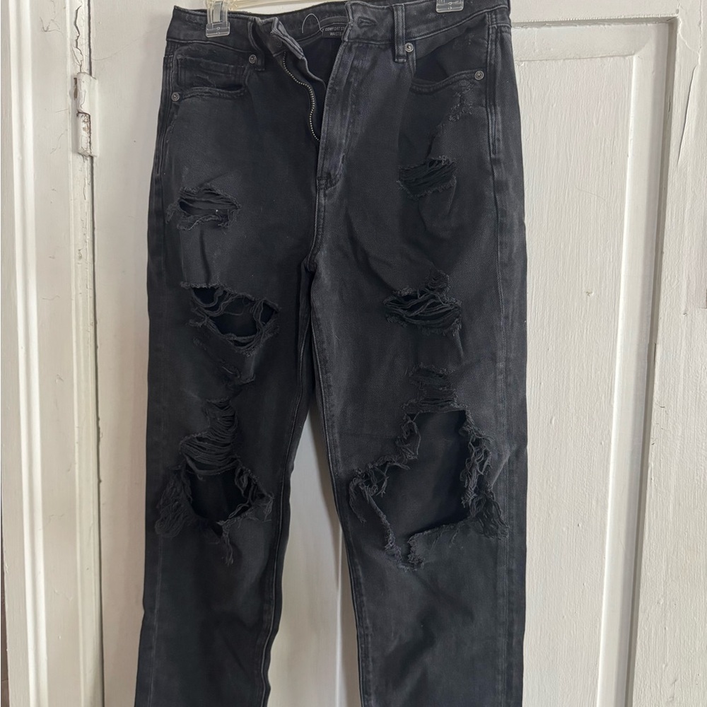 American Eagle Black Ripped Jeans
